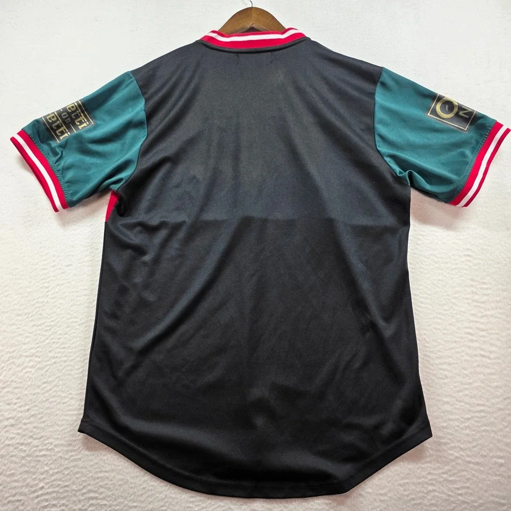 Contender Mens Streetwear Jersey XL‎ Green Red Black Gold Metallic OG Fetti N1